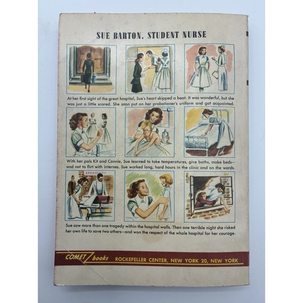 SUE BARTON: STUDENT NURSE By Helen Dore Boylston  wraps PB 1948 VG+